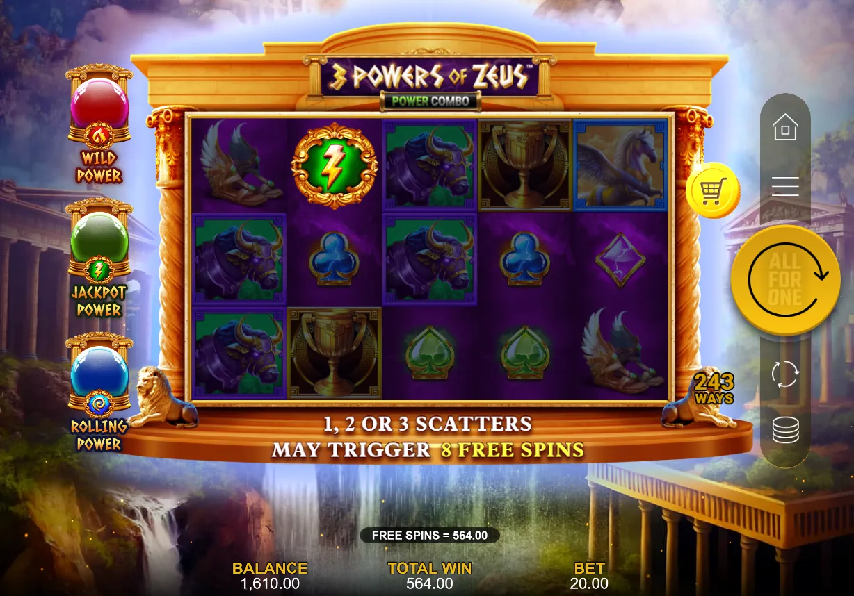 3 Powers of Zeus: Power Combo